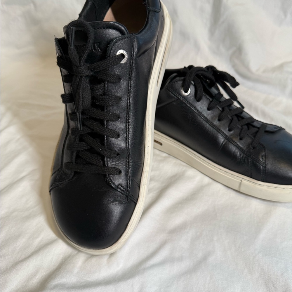 Birkenstock Bend Low Black Leather Sneakers EU 43 US 10–10.5 GUC - Picture 3 of 11